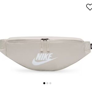 Nike Heritage Waist Pack Beige with White Logo